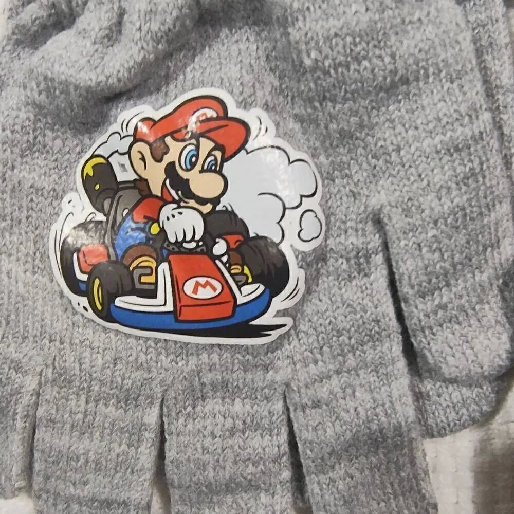 Nintendo Mario kart Hat Glove Set -E